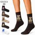 Gucci Teddy Bear Crew Socks 5-Pack – GG Monogram Bear, Gift Box
