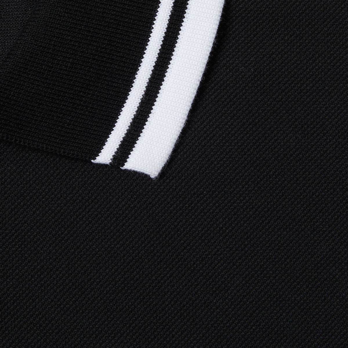 Cotton polo shirt - black