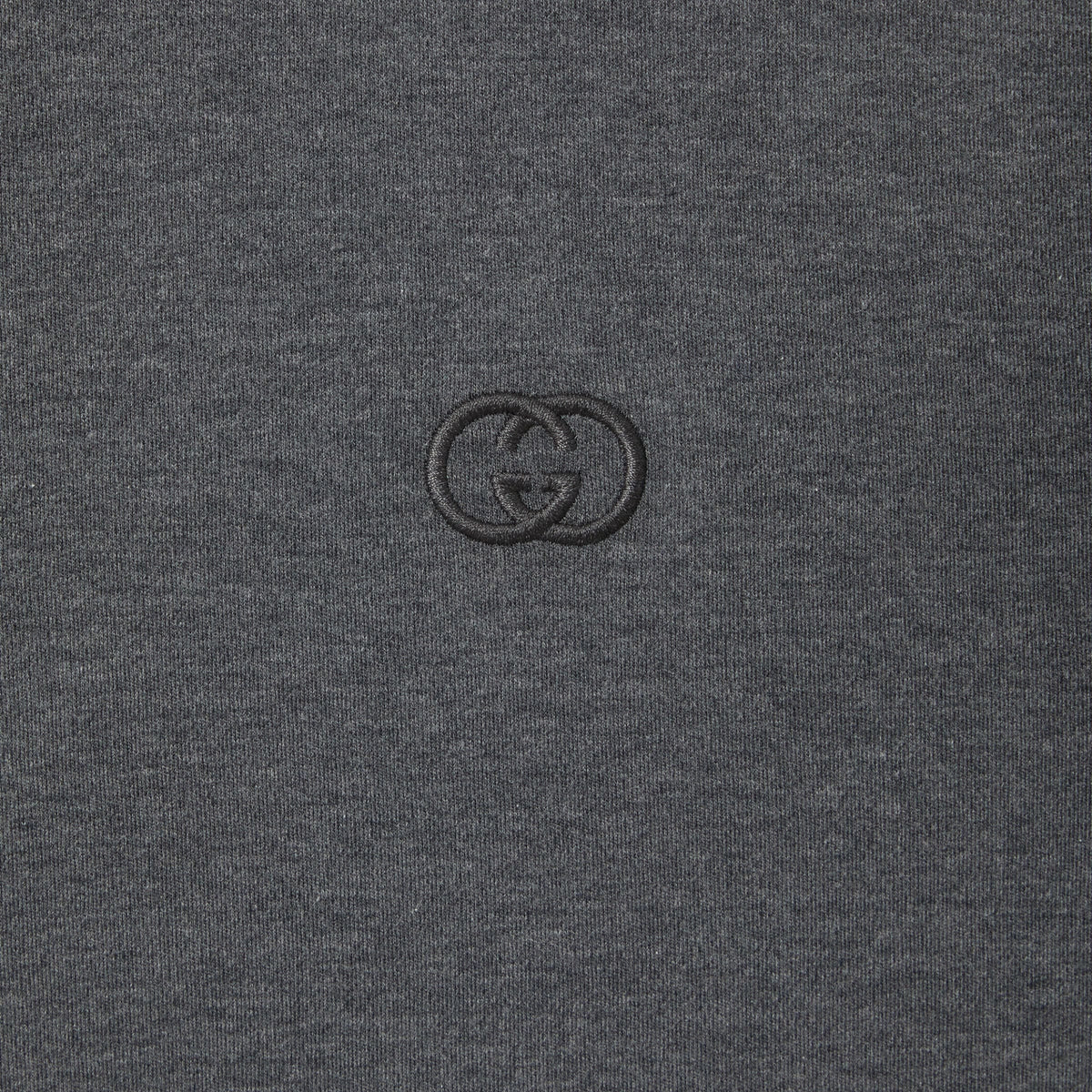 Cotton jersey T-shirt with embroidery - grey