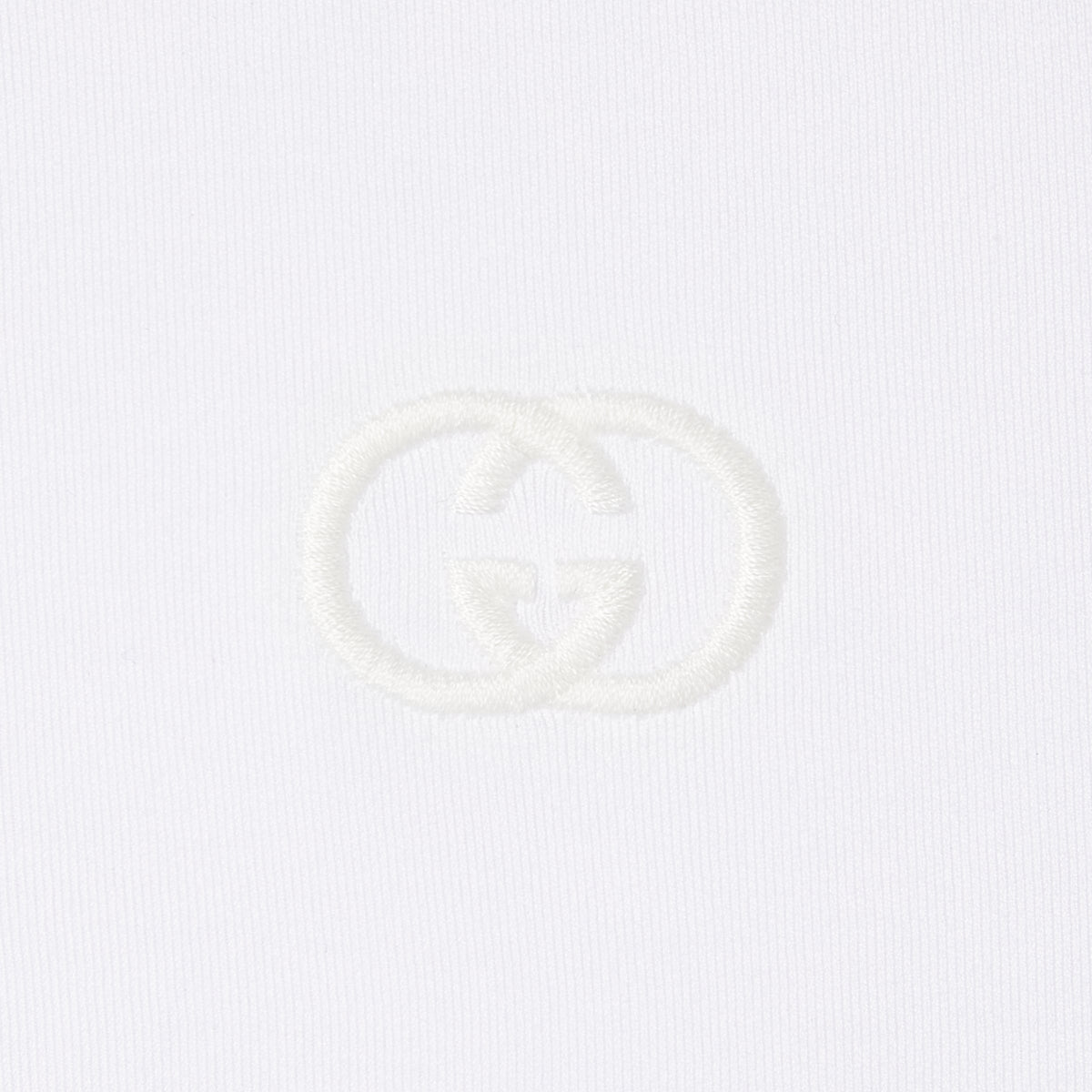 Cotton jersey T-shirt with embroidery - off white