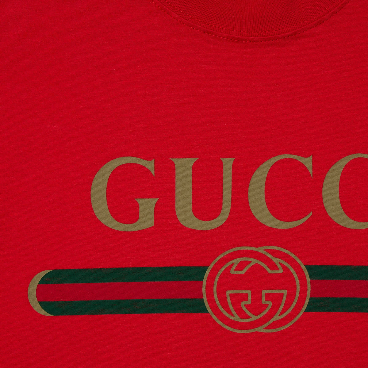 Silk blend jersey T-shirt with print - red