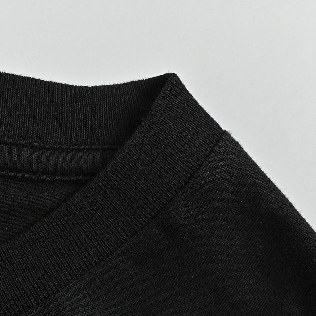 SAINT LAURENT Black Script Logo Crew-Neck T-Shirt
