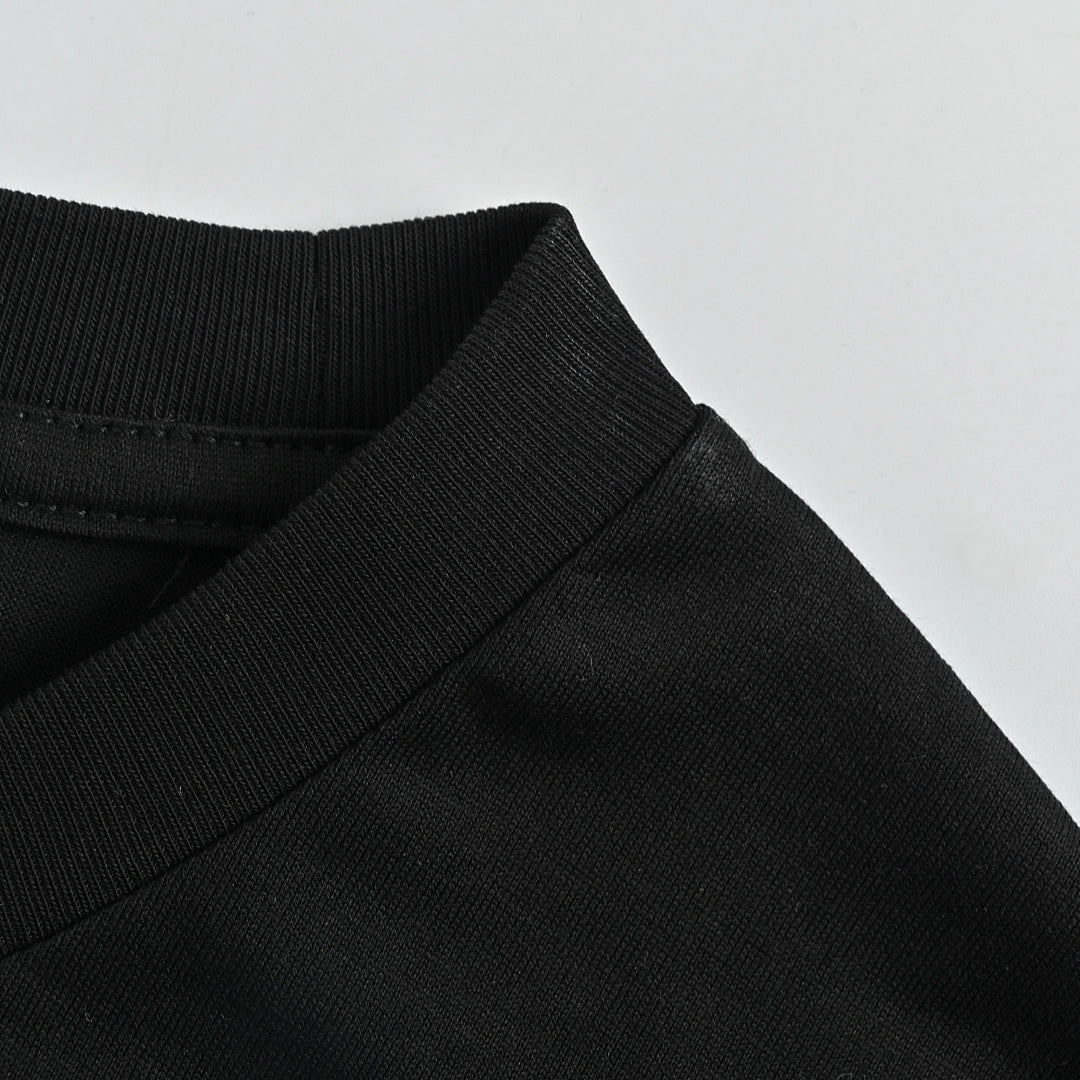 SAINT LAURENT Embroidered Monogram Crew-Neck T-Shirt