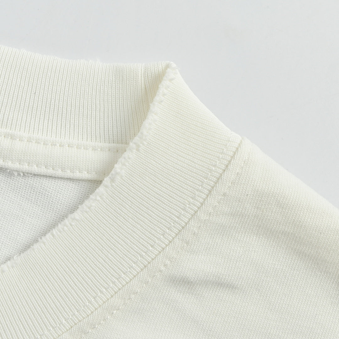 SAINT LAURENT Short-Sleeve Logo T-Shirt with Decorative Details