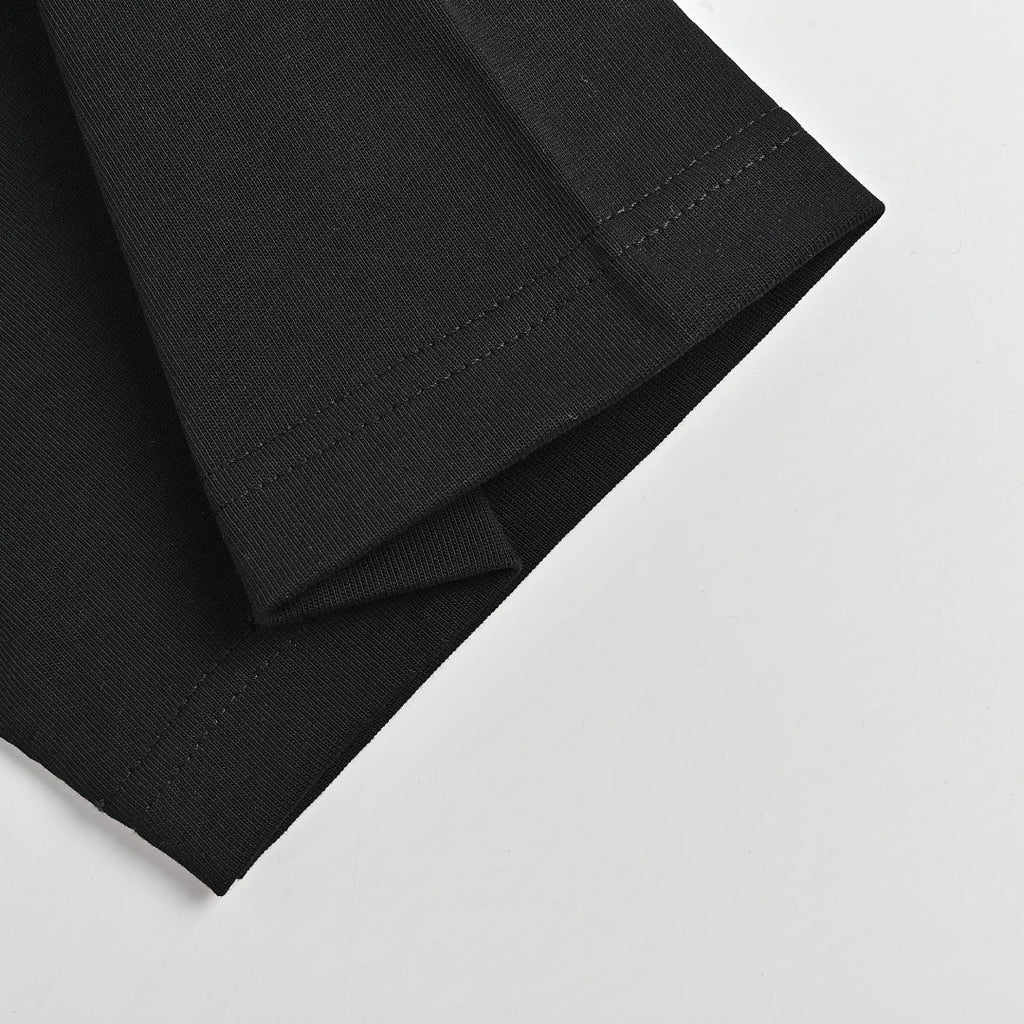 SAINT LAURENT Black Multicolor Graffiti Monogram T-Shirt