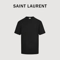 SAINT LAURENT Embroidered Monogram Crew-Neck T-Shirt