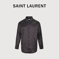 SAINT LAURENT All-Over Monogram Long-Sleeve Shirt