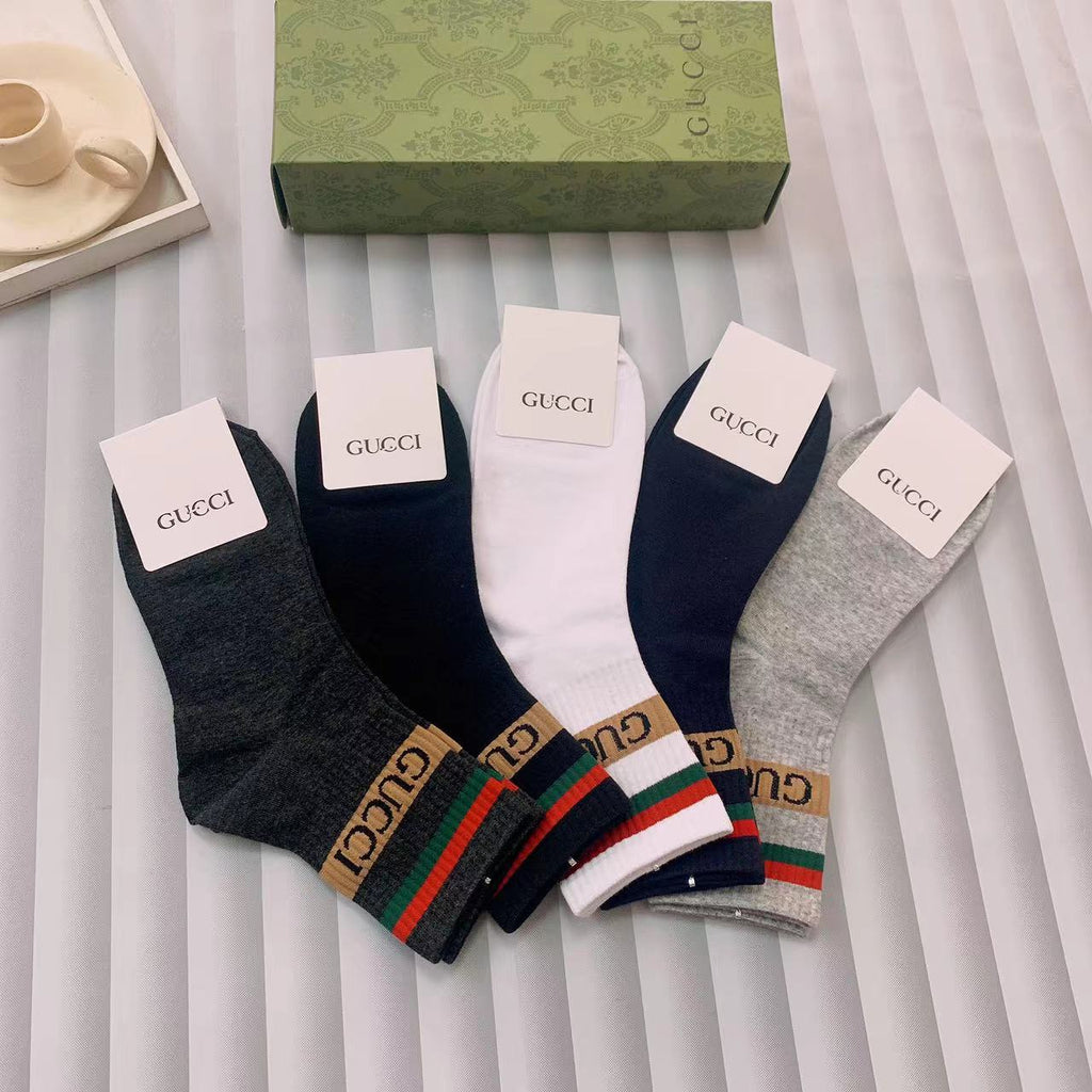Gucci Cotton Crew Socks - Image 4