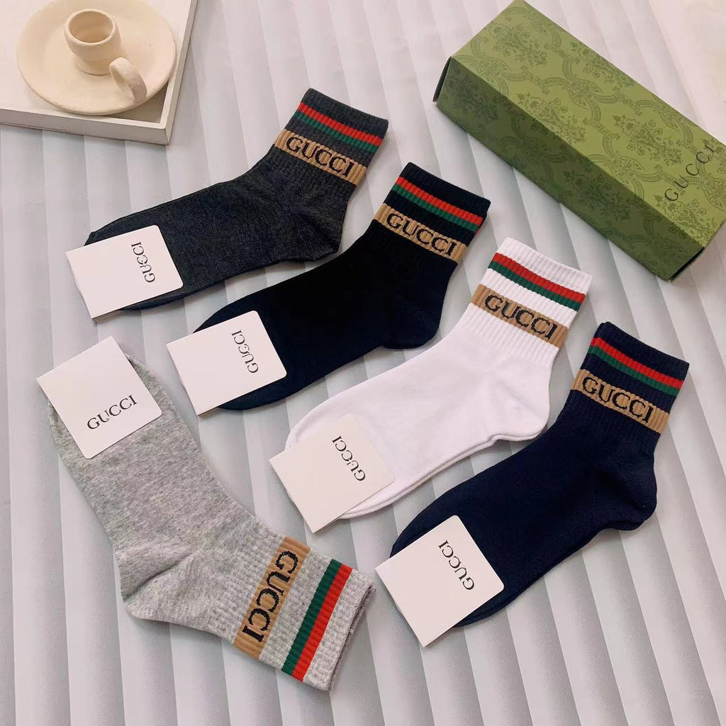 Gucci Cotton Crew Socks - Image 7