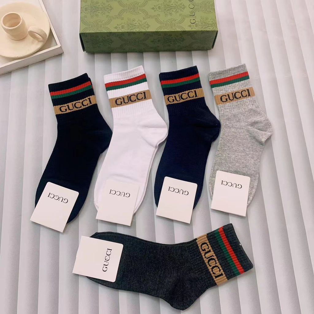 Gucci Cotton Crew Socks - Image 9