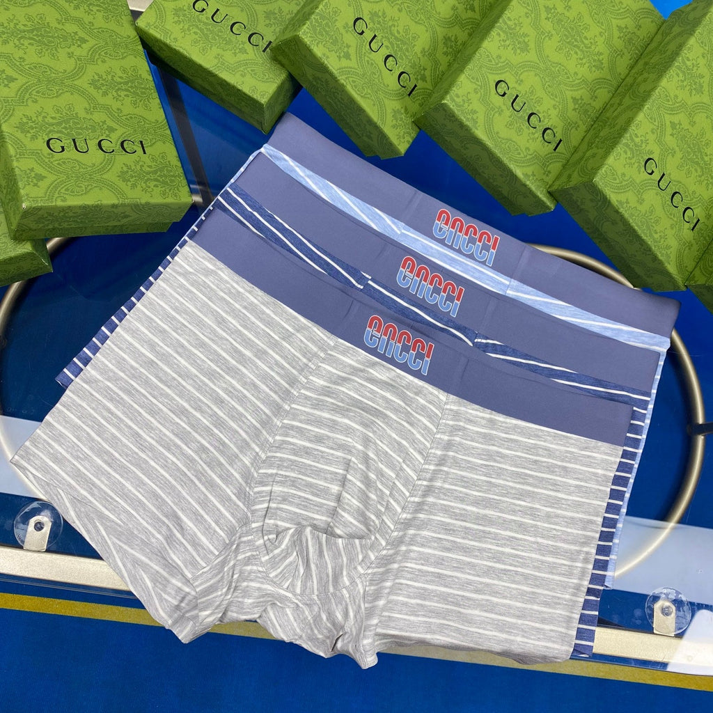 Gucci Cotton Men’s Boxer Briefs 3-Pack - Image 2