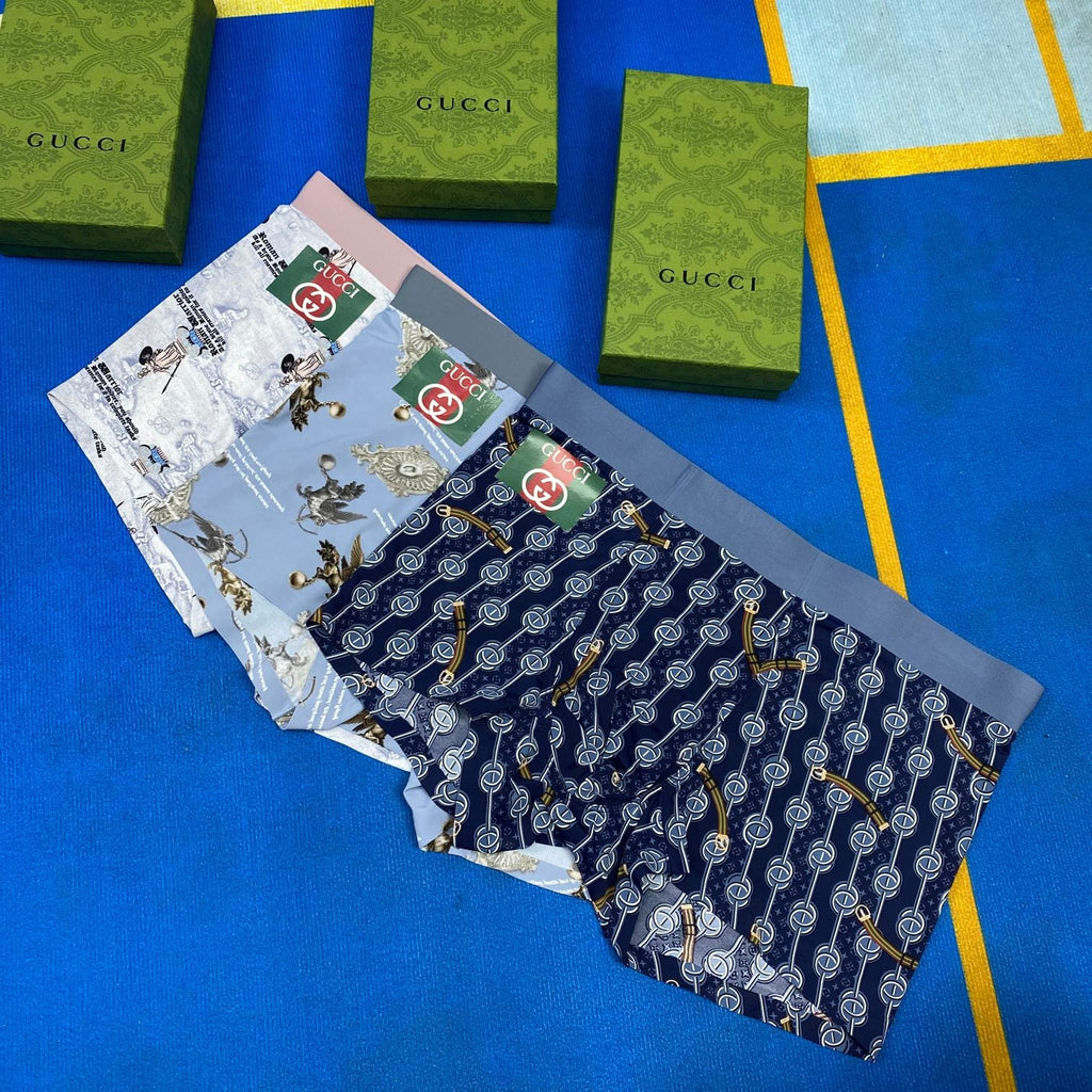 Gucci Ice Silk Men’s Boxer Briefs 3-Pack - Image 1