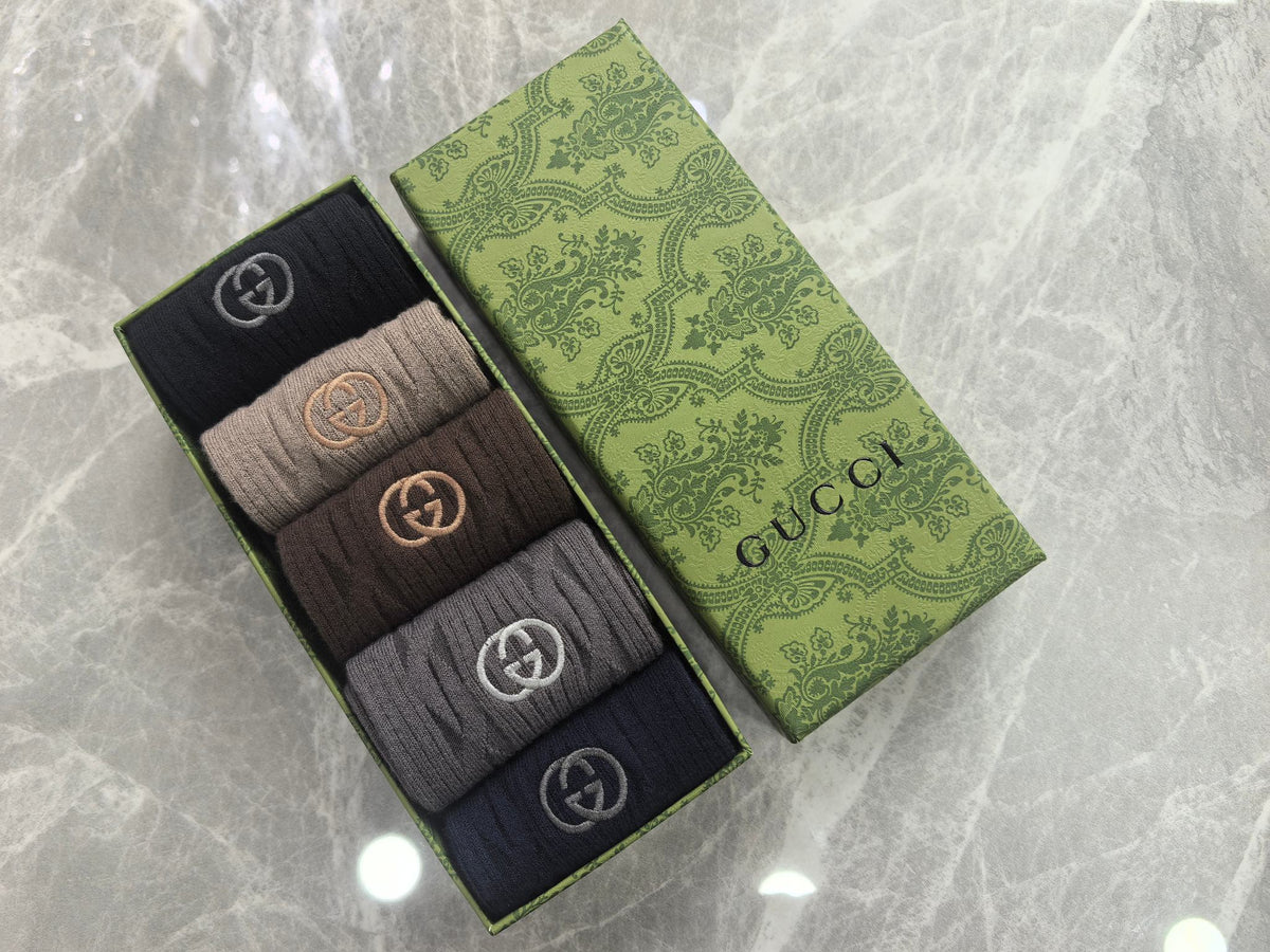 Gucci Crew Socks 5-Pack - Image 1