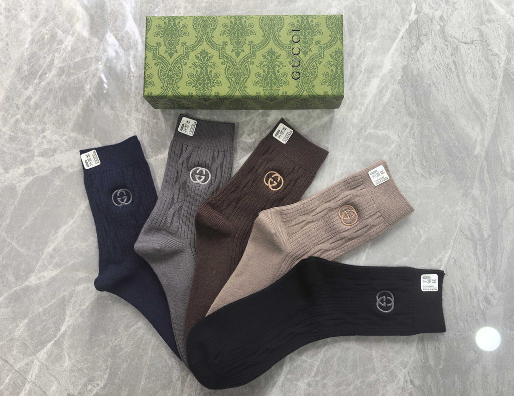 Gucci Crew Socks 5-Pack - Image 3