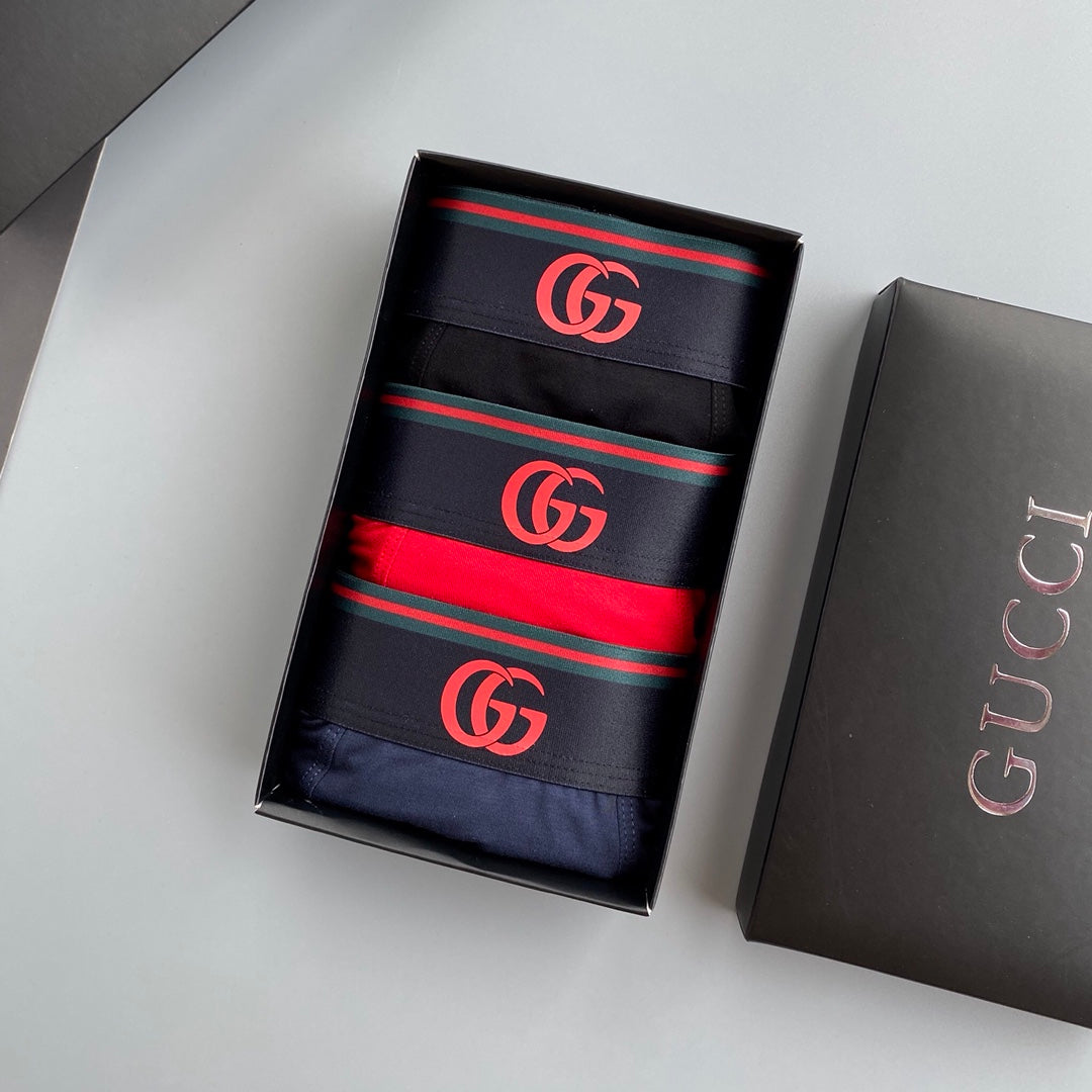 Gucci Modal Men’s Boxer Briefs 3-Pack - Image 1
