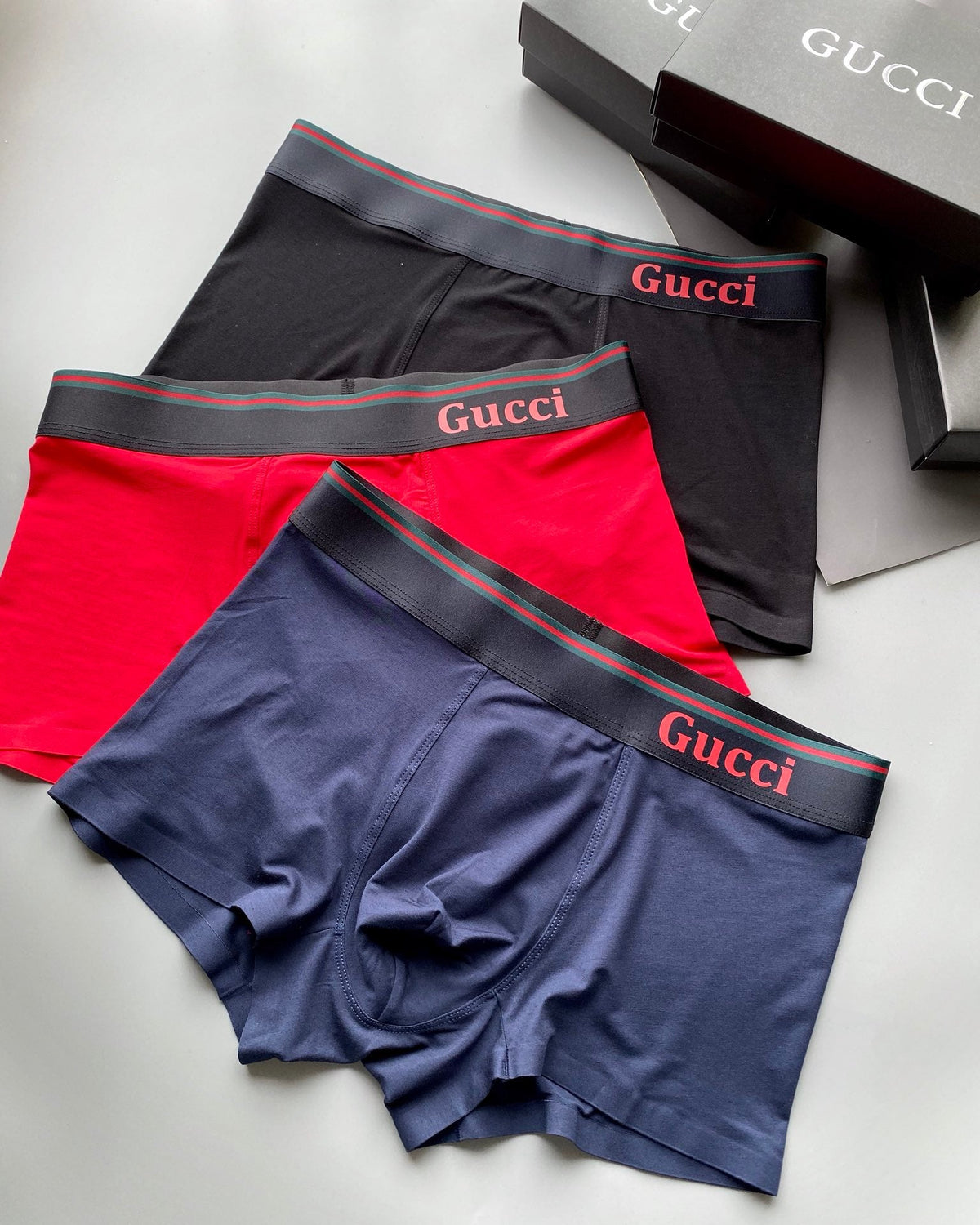 Gucci Modal Men’s Boxer Briefs 3-Pack - Image 2