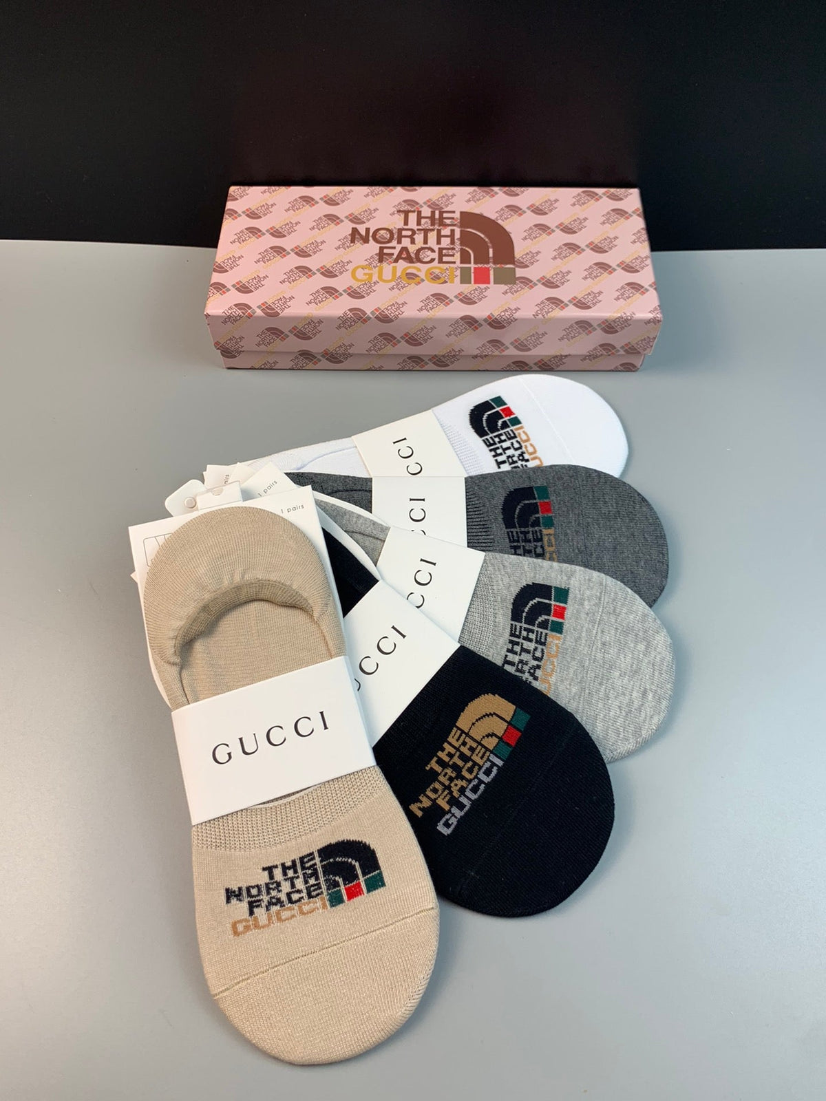 Gucci Cotton Crew Socks 5-Pack - Image 3