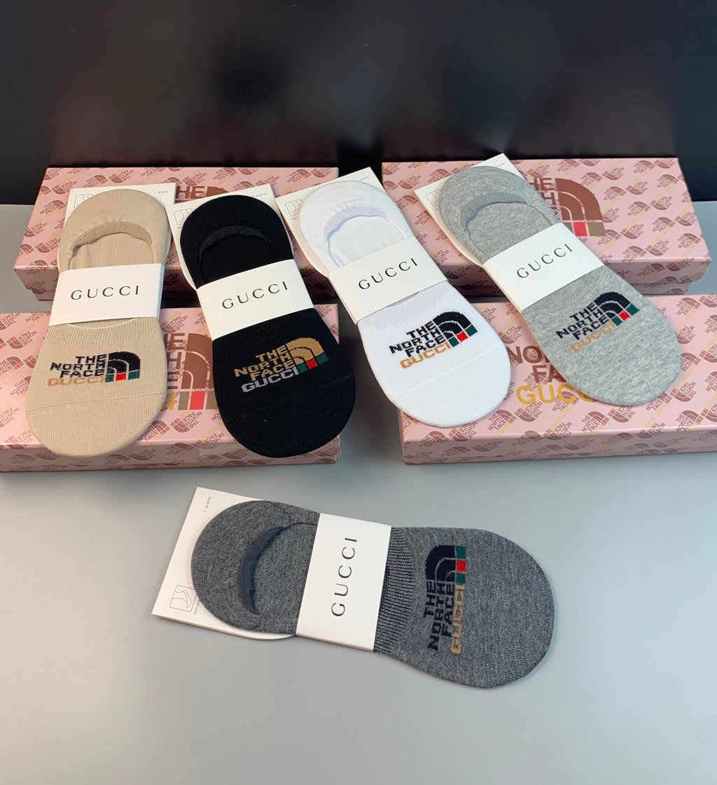 Gucci Cotton Crew Socks 5-Pack - Image 6