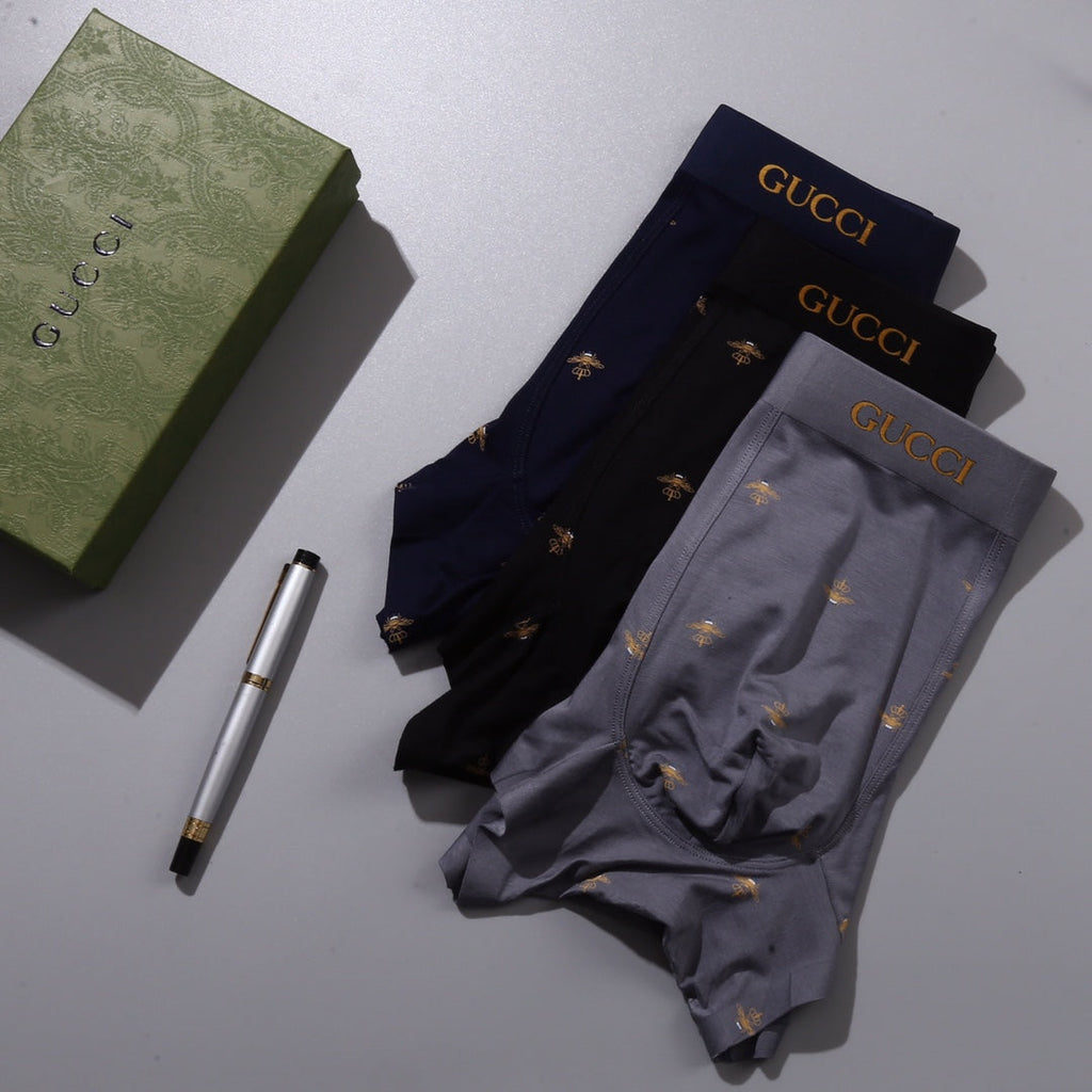 Gucci Modal Men’s Boxer Briefs 3-Pack - Image 1