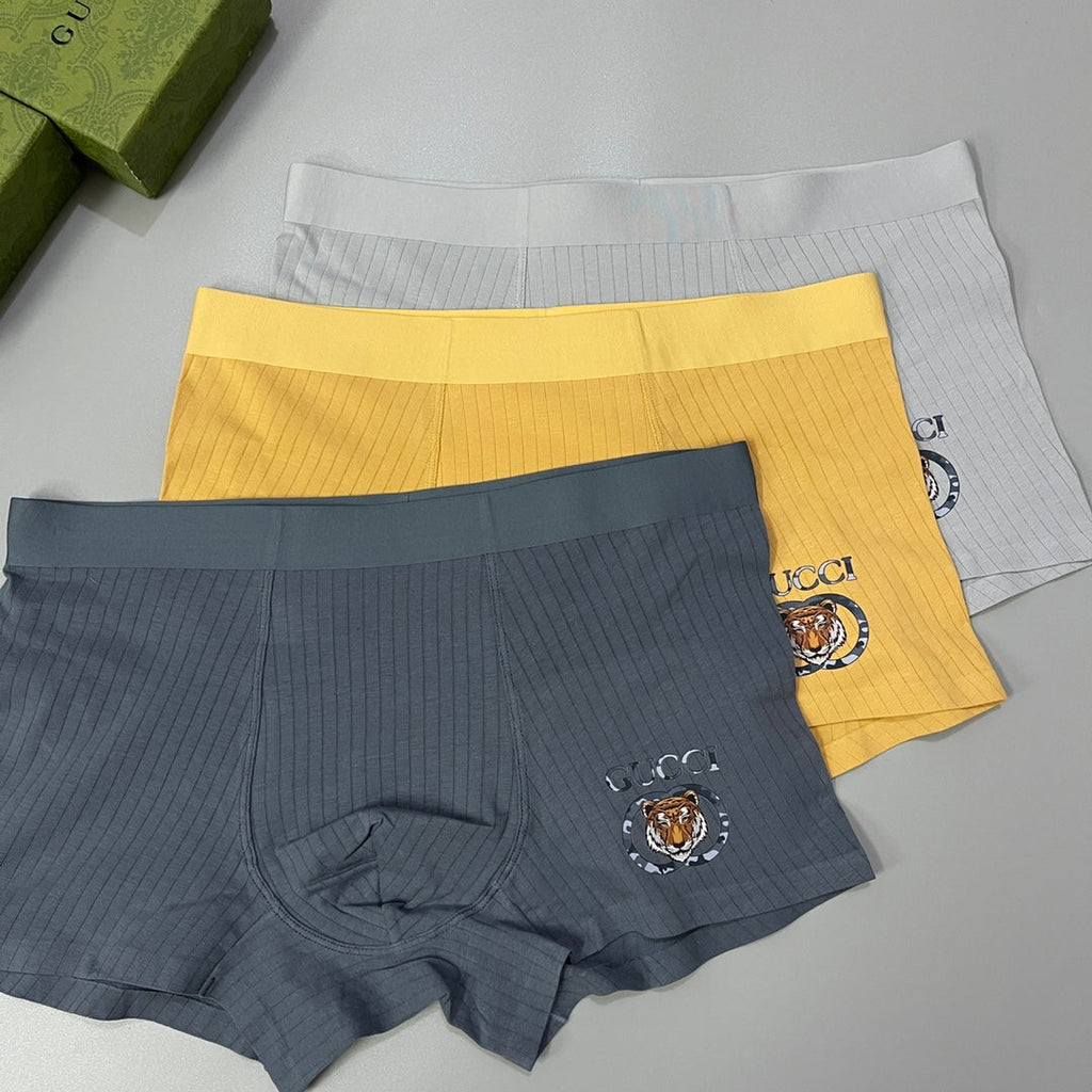 Gucci Cotton Men’s Boxer Briefs 3-Pack - Image 2
