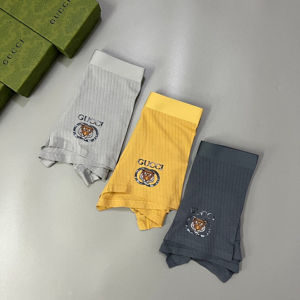 Gucci Cotton Men’s Boxer Briefs 3-Pack - Image 6