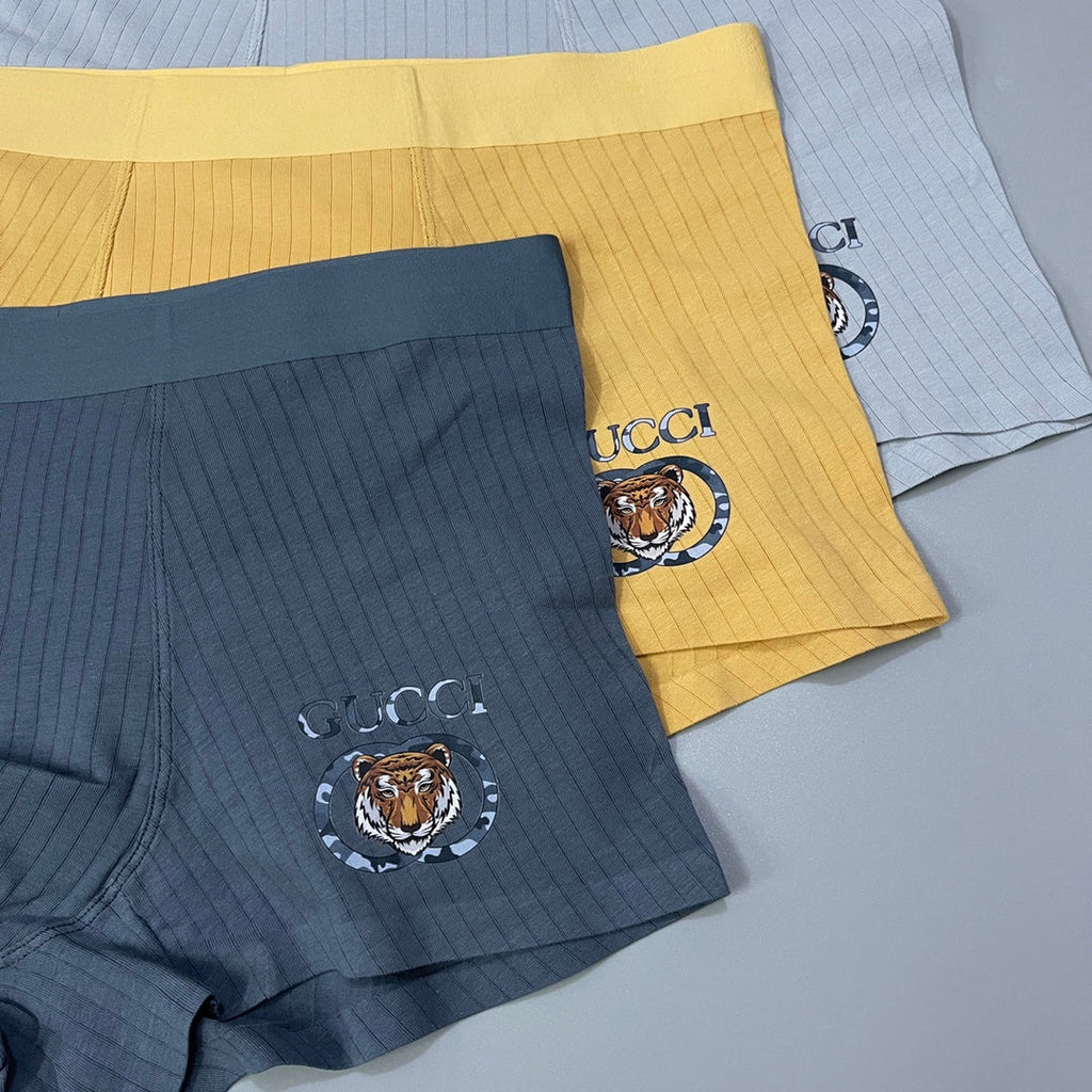 Gucci Cotton Men’s Boxer Briefs 3-Pack - Image 4
