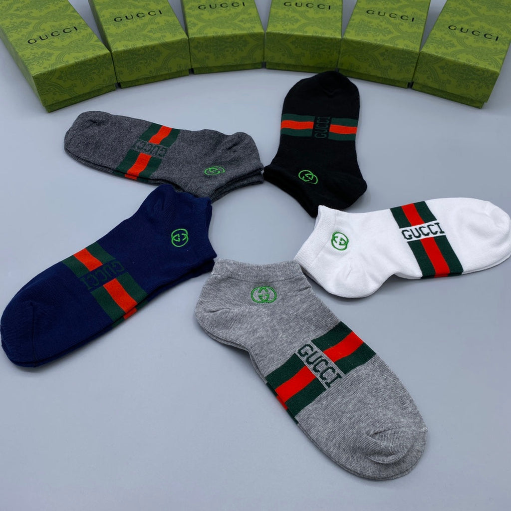 Gucci Ankle Socks 5-Pack - Image 9