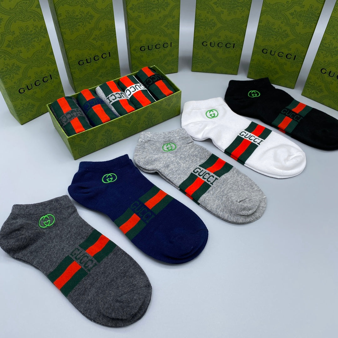 Gucci Ankle Socks 5-Pack - Image 6