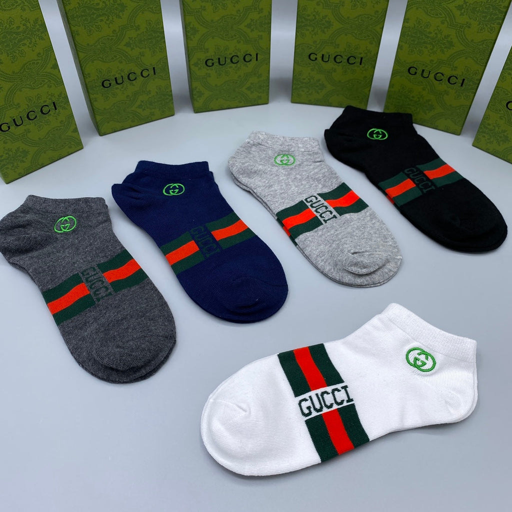 Gucci Ankle Socks 5-Pack - Image 8