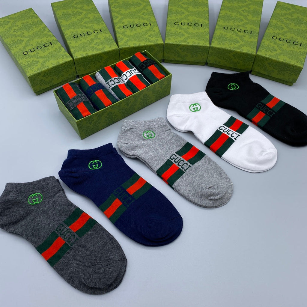 Gucci Ankle Socks 5-Pack - Image 1