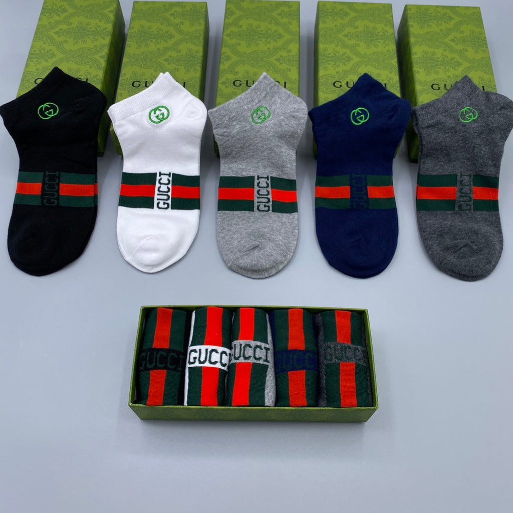 Gucci Ankle Socks 5-Pack - Image 3