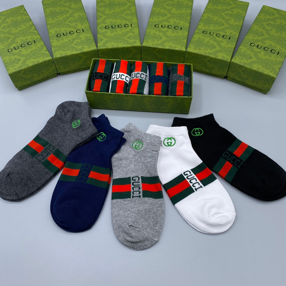Gucci Ankle Socks 5-Pack - Image 7