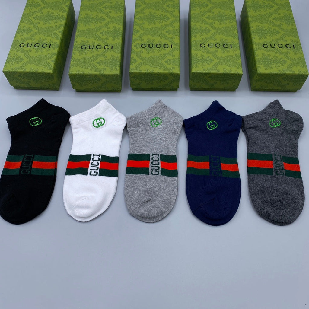 Gucci Ankle Socks 5-Pack - Image 2