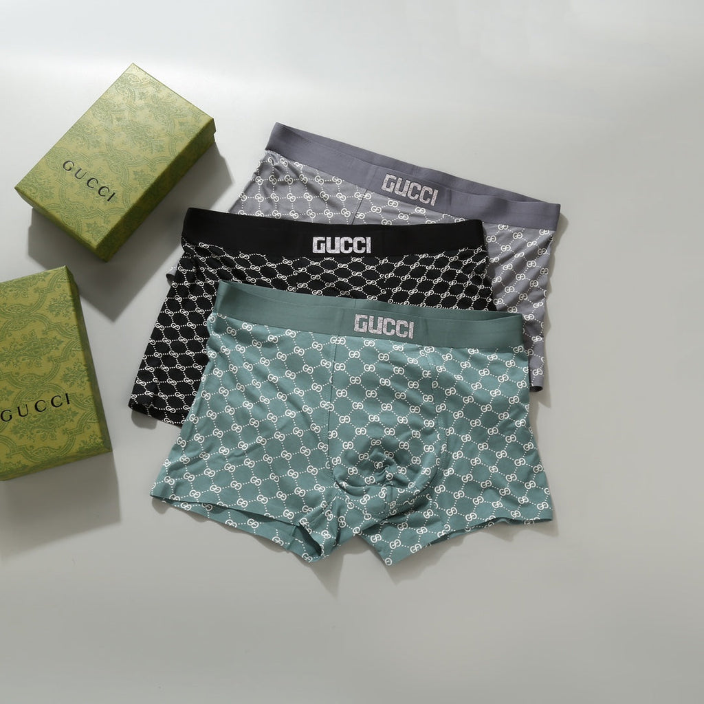 Gucci Modal Men’s Boxer Briefs 3-Pack - Image 2