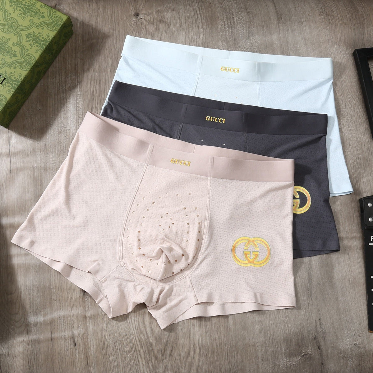 Gucci Ice Silk Men’s Boxer Briefs 3-Pack - Image 2