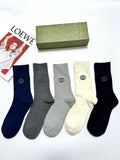 Gucci Cotton Crew Socks 5-Pack - Image 1