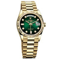 Day-Date 128238 36mm Gold President Green Diamond Dial 1