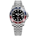 GMT-Master II 126710BLRO 40mm Blue&Red Bezel Jubilee Bracelet Black Dial Watch 1
