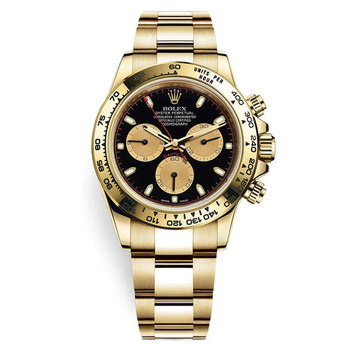 Cosmograph Daytona m116508-0009 Black Champagne Index Oyster 40mm Watch 1