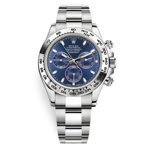 Cosmograph Daytona m116509-0071 Blue Index Oyster 40mm Watch 1